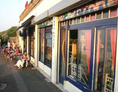 Restaurangen l'Hétéroclito i Guéthary.