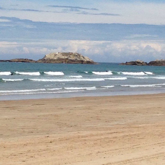 Stranden i Zarautz.
